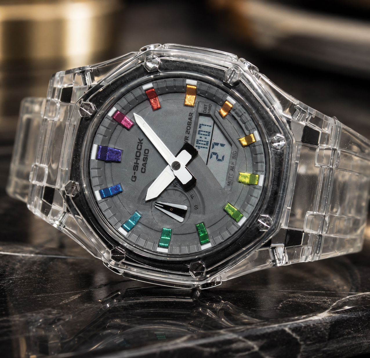 ساعت مچی CASIO اورجینال مدل بند شیشه ای / کد 24021