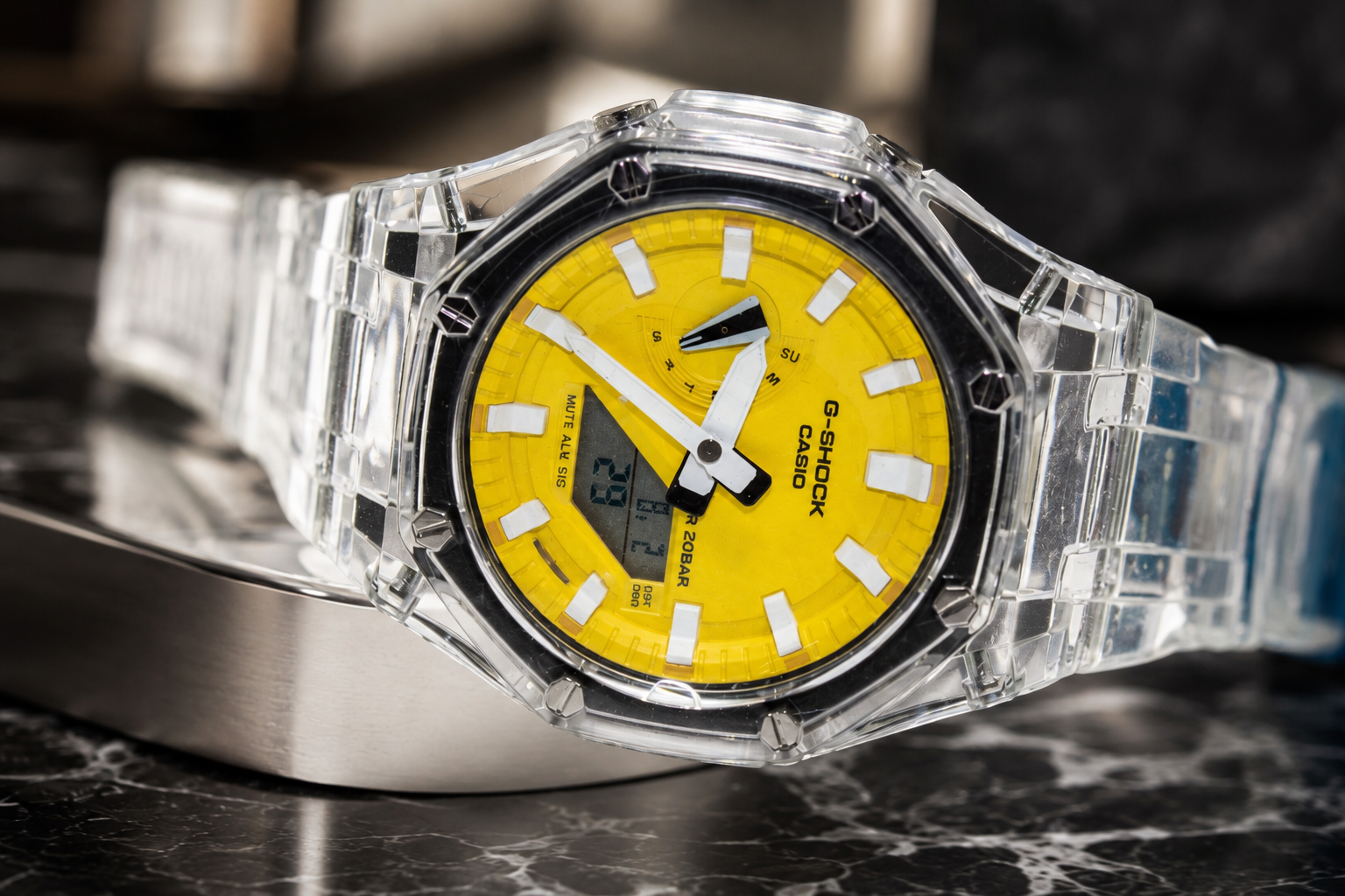 ساعت مچی CASIO اورجینال مدل بند شیشه ای / کد 24022