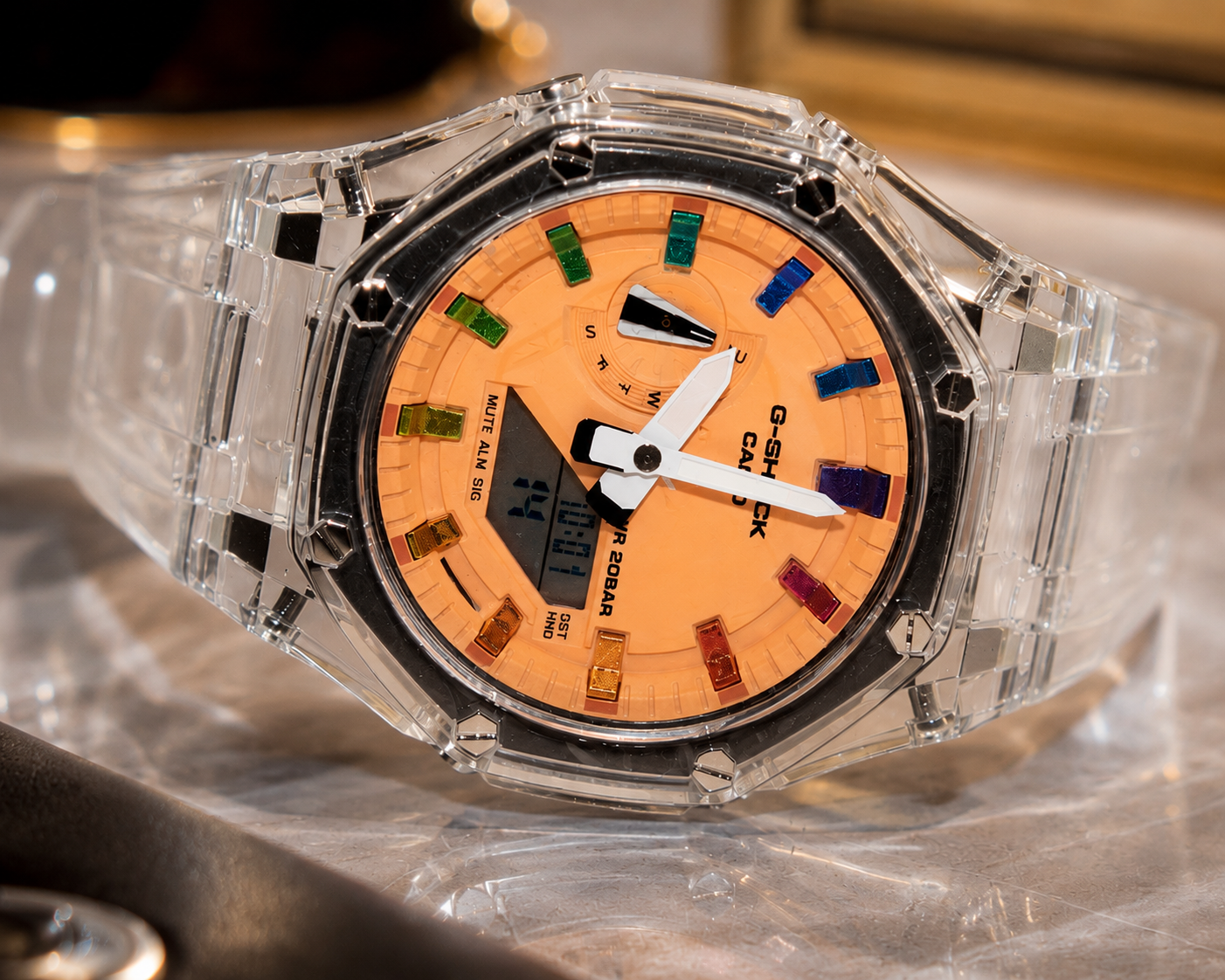ساعت مچی CASIO اورجینال مدل بند شیشه ای / کد 24020